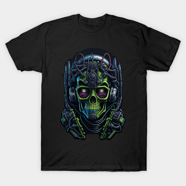 Cyborg Heads T-Shirt by Houerd